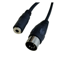 OEM Cable Manufacturer Custom Made MIDI Cable 3.5MM to DIN 5pin Extension Cable